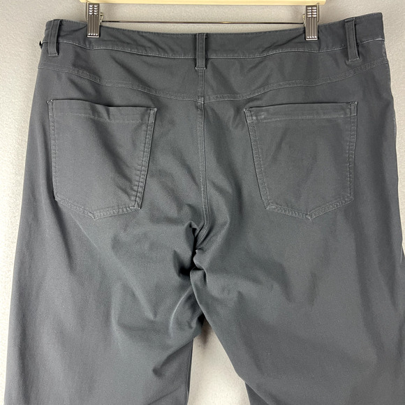Lululemon ABC Classic Chino Pants Mens 38x26 Gray Warpstreme Performance *FLAW - Picture 9 of 16